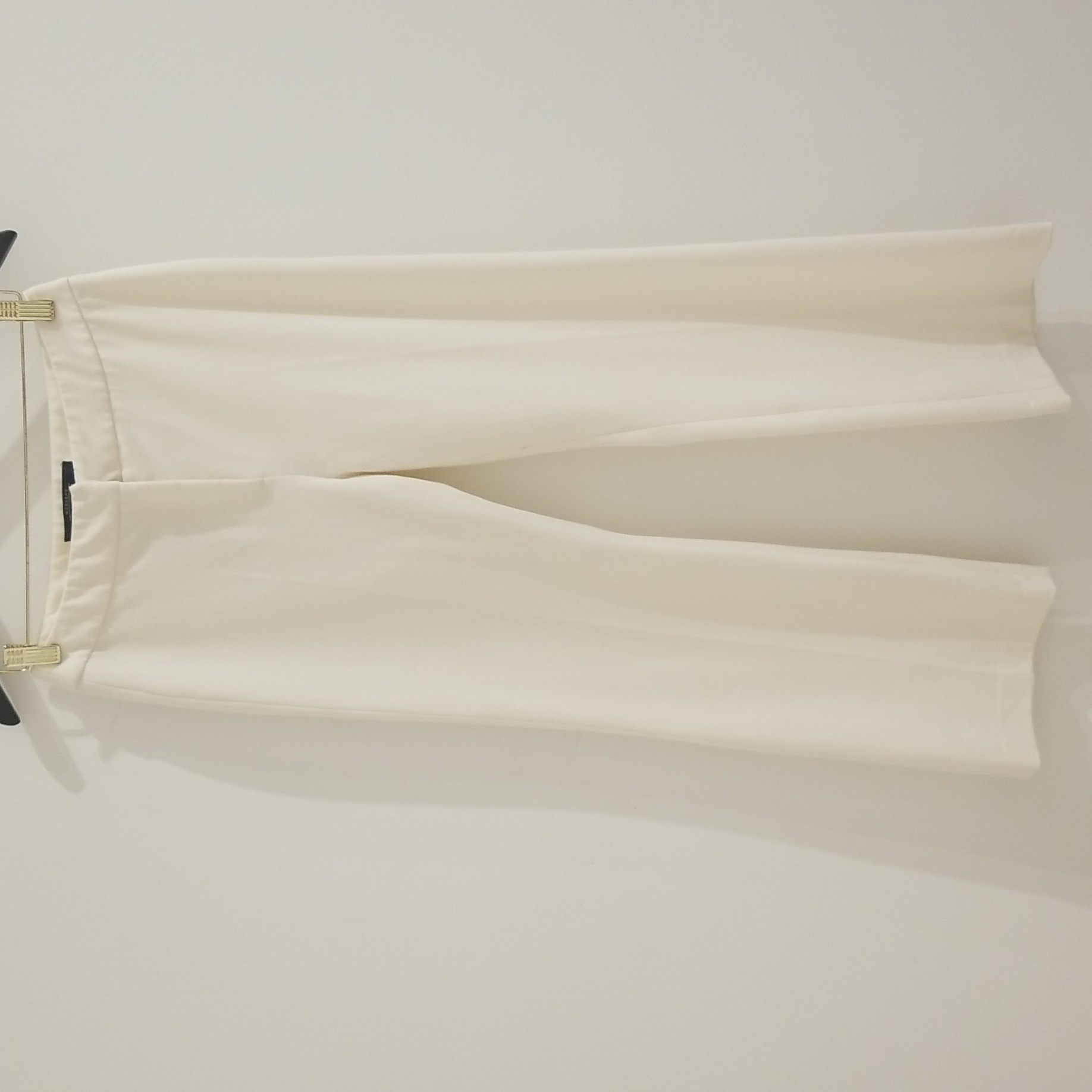Maxmara Cream White Straight Leg Pants